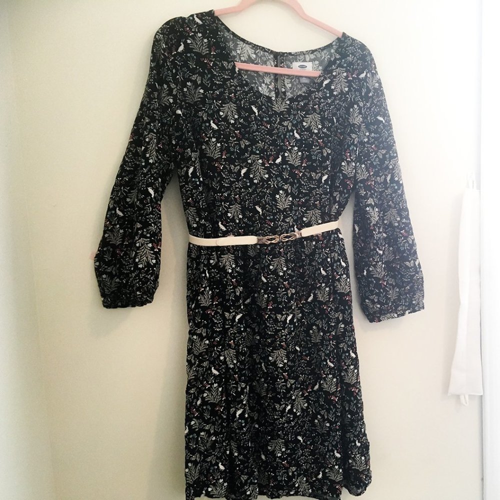 Old Navy Rabbit Bunny Floral Dress
